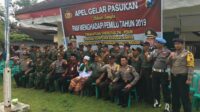 Apel Gelar Pasukan” Posek Kangayan Serta Danpos Ramil, Siap Amankan Pemilu 2019