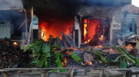 Akibat Ledakan Tabung Gas, 2 Rumah Warga Arjasa Sumenep Hangus Terbakar