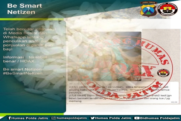 Polda Jatim dan Polres Sumenep Lakukan Langkah: Beras Plastik dan Penculikan Anak Sengaja Dihembuskan