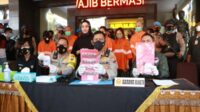 5 Tersangka Satu Diantaranya Seorang PNS, Polresta Malang Bongkar Sindikat Jaringan Narkoba
