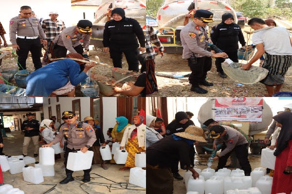 Akibat Kemarau Panjang, Polres Sumenep Bagun 20 Sumur Bor