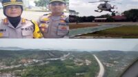 Pastikan Arus Lalulintas Aman, Polda Lampung Pantau Langsung Dari Udara