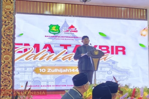 Dalam Menyambut Hari Raya Iduladha, Bupati Sumenep Gelar Gema Takbir